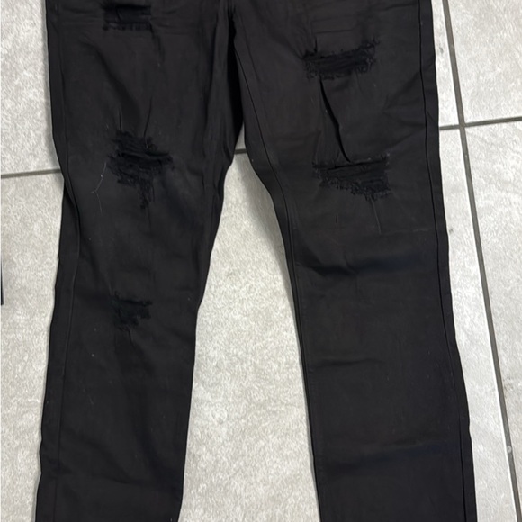 Refuge Womans Black Ripped Skinny Jeans - Picture 1 of 3